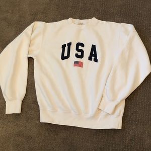American flag white sweatshirt!